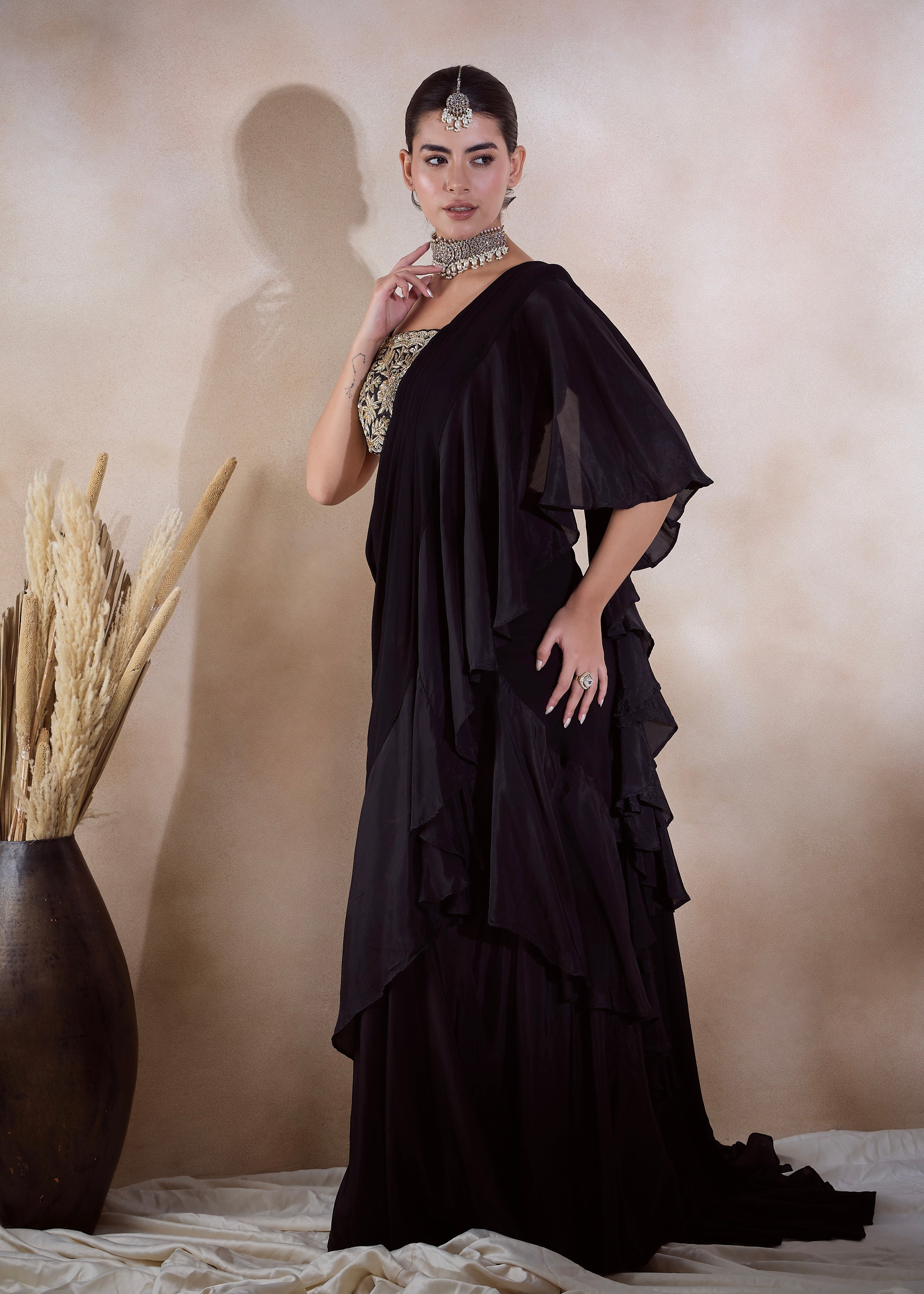 TINA KAKKAD IN MATHURA F SAREE