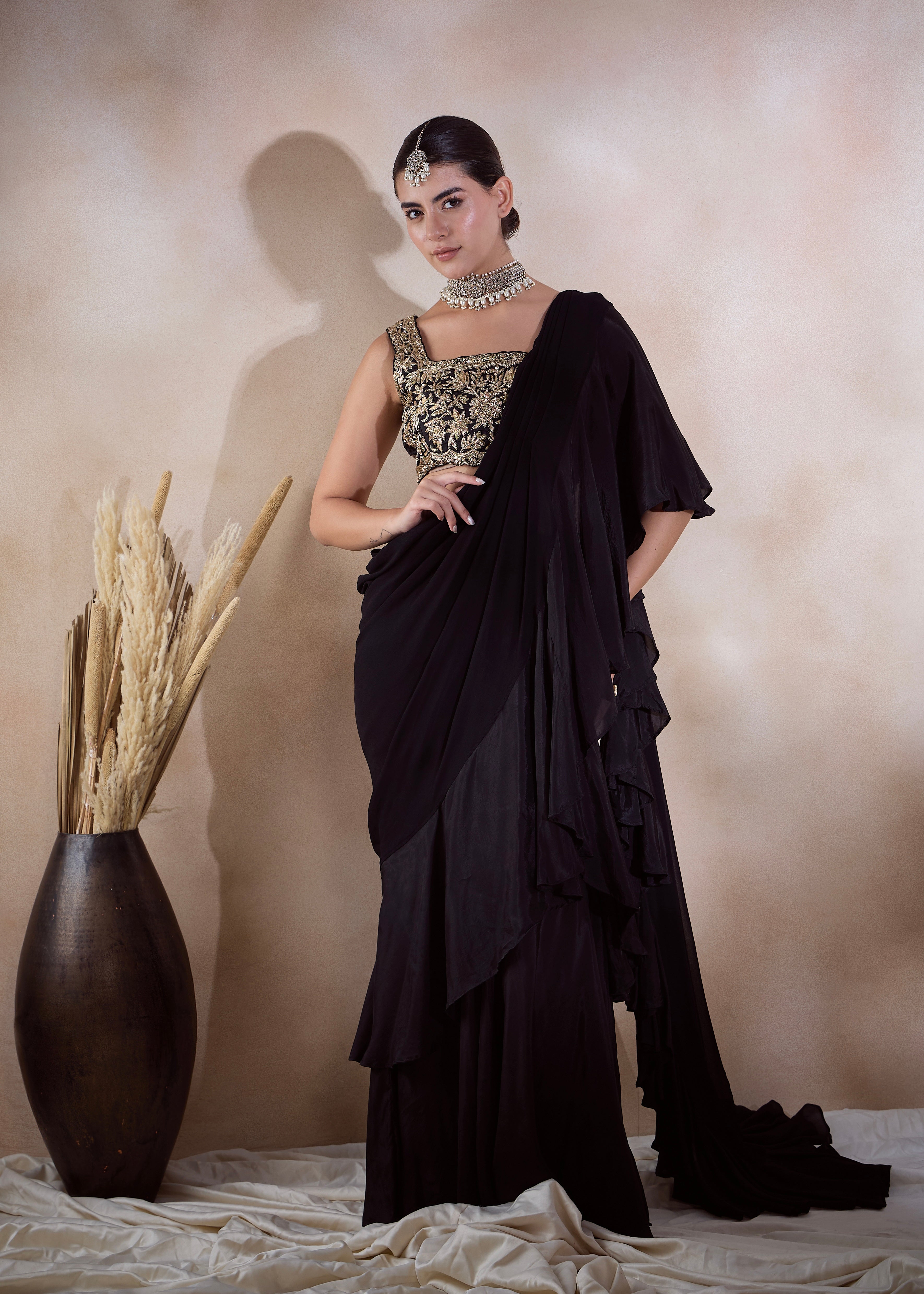 TINA KAKKAD IN MATHURA F SAREE