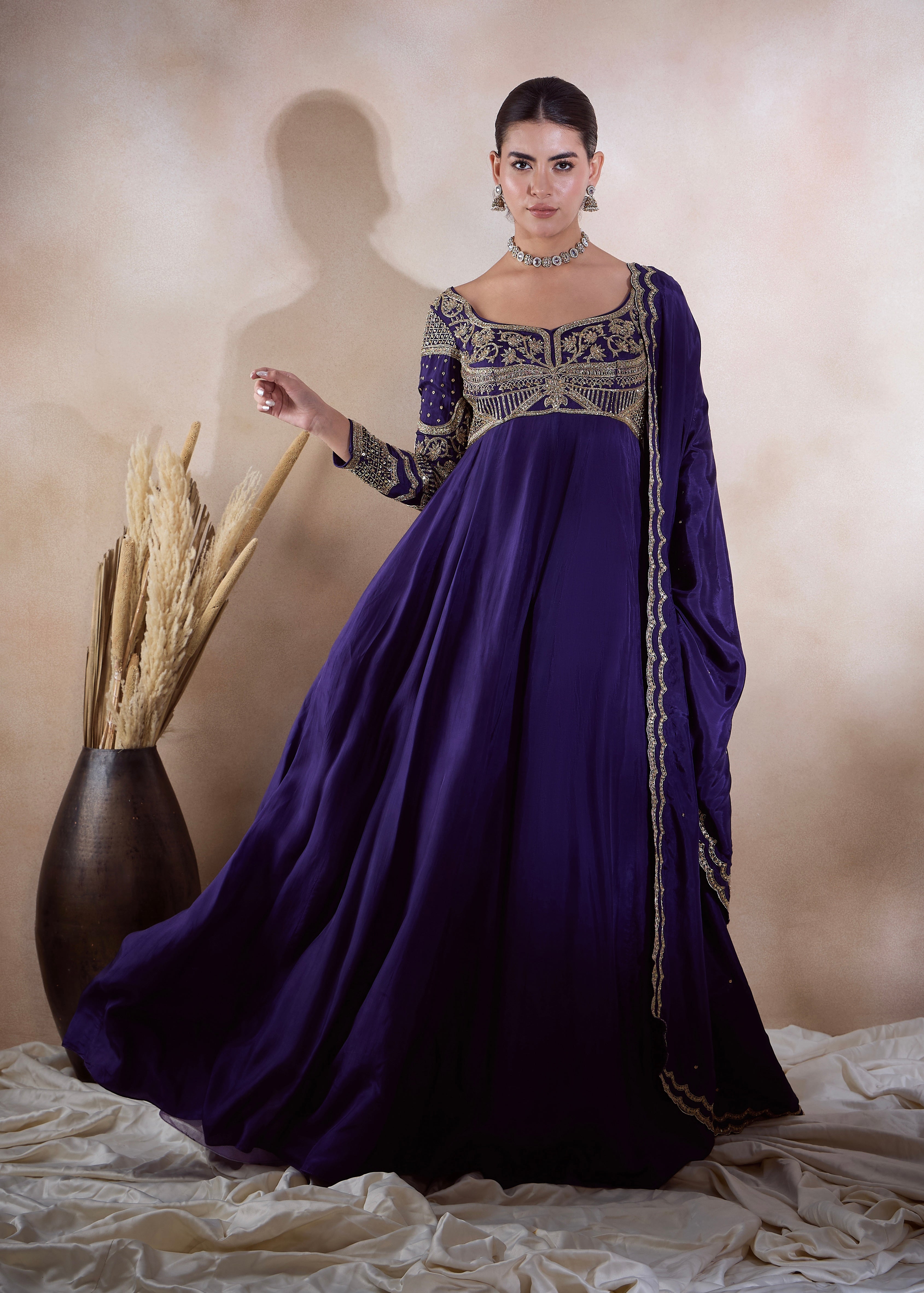 MATHURA H ANARKALI - GOLD