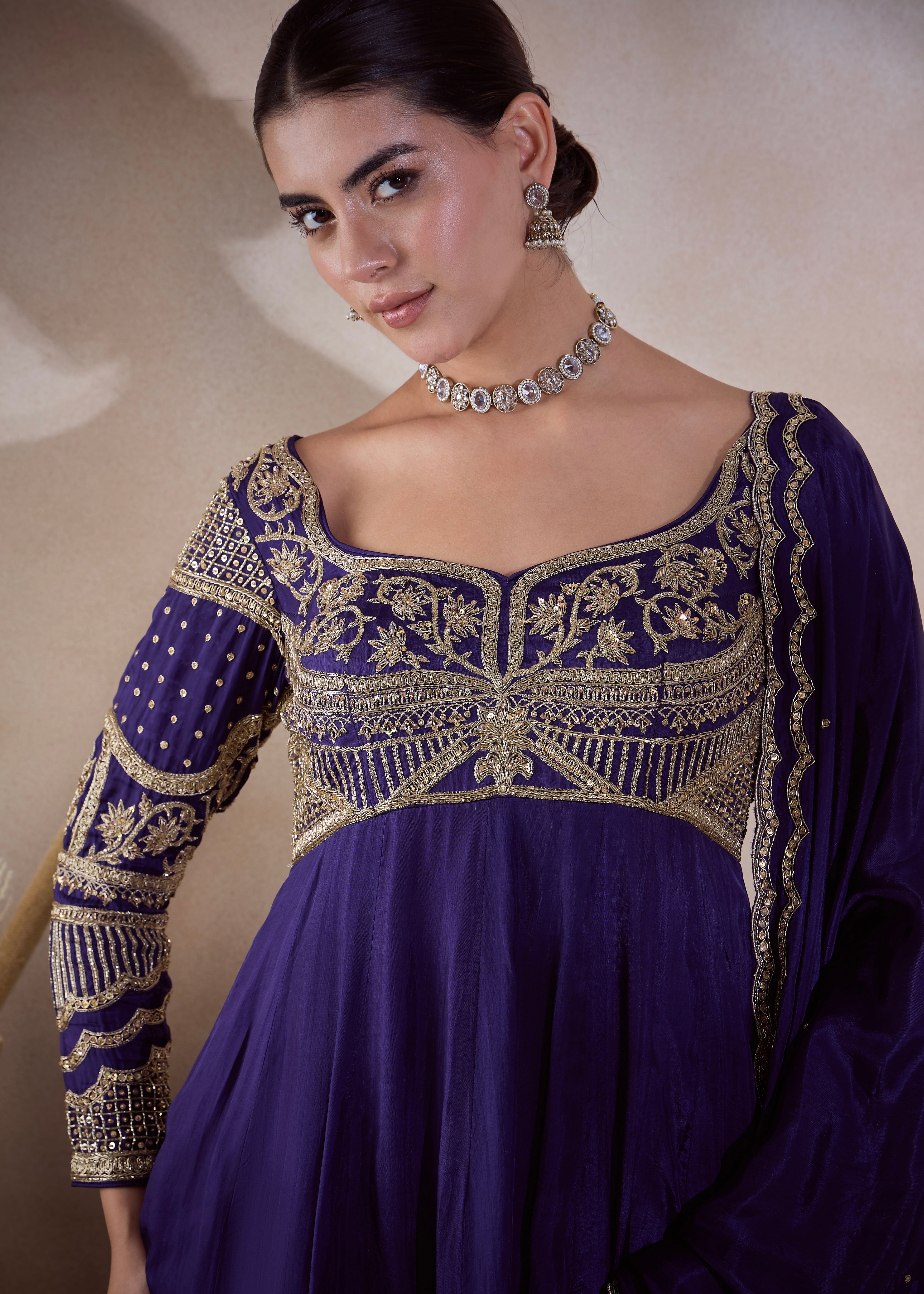 MATHURA H ANARKALI - GOLD