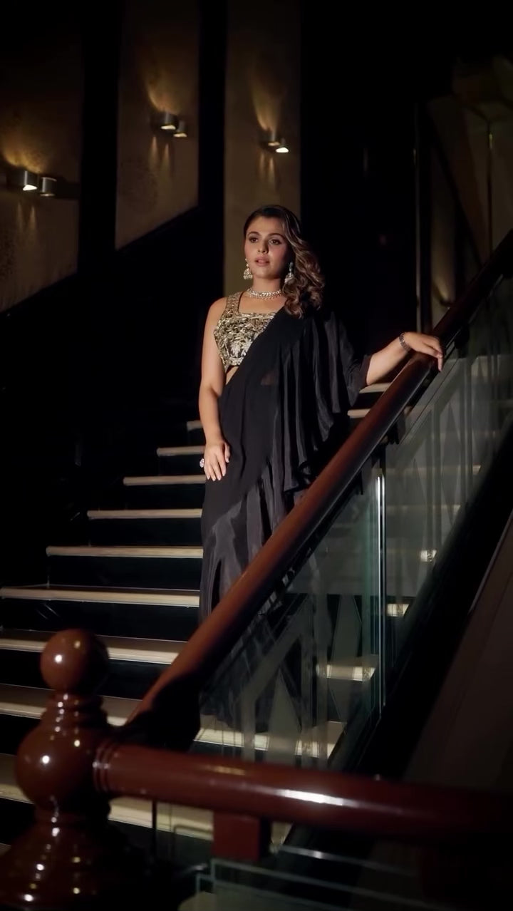 TINA KAKKAD IN MATHURA F SAREE