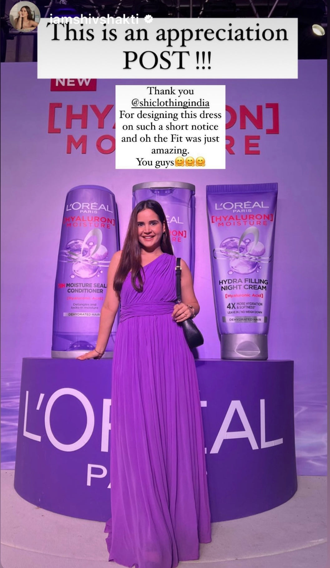 SHIV SHAKTI in a CUSTOM GOWN